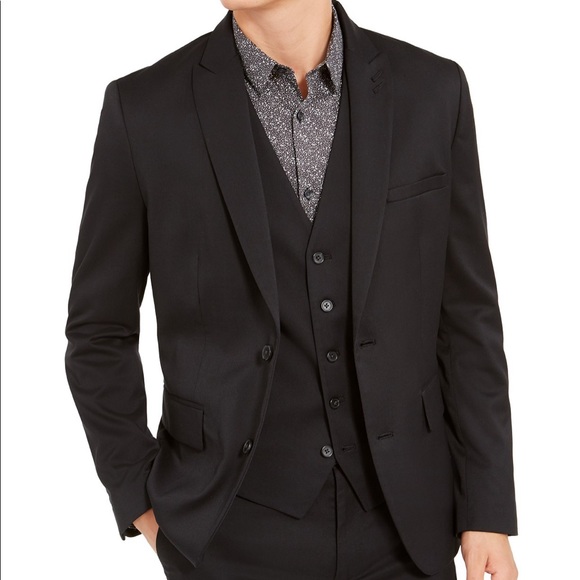 INC International Concepts Suits & Blazers Inc Mens Black Suit